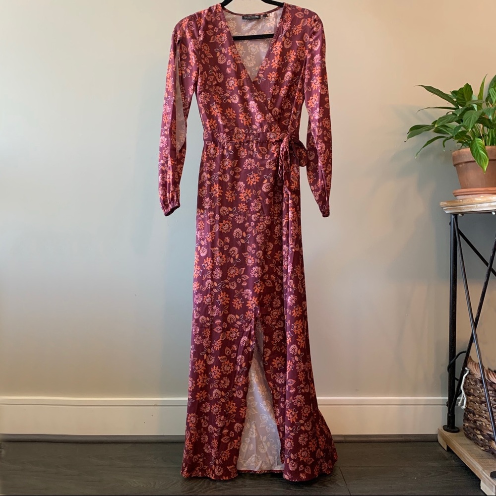Fifth Label Long-sleeve Wrap Maxi Dress, XS, NWOT